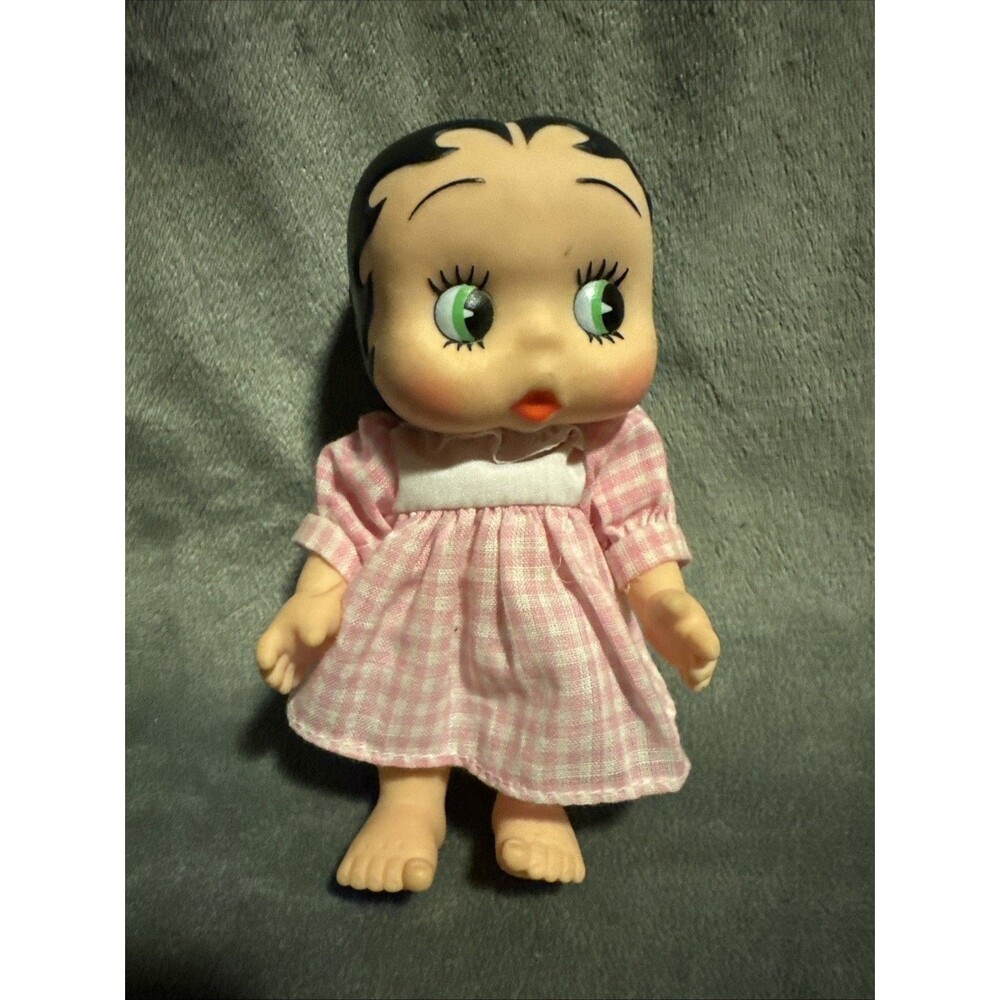 Vintage Baby Betty Boop Doll 1990 Presents Hamilton Gifts 5" Pink Dress